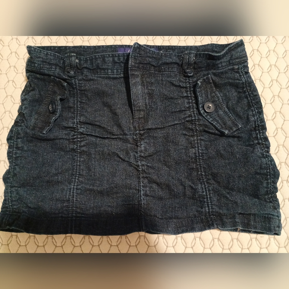 Miley Cyrus Max Azria Dark Blue Denim Mini Skirt